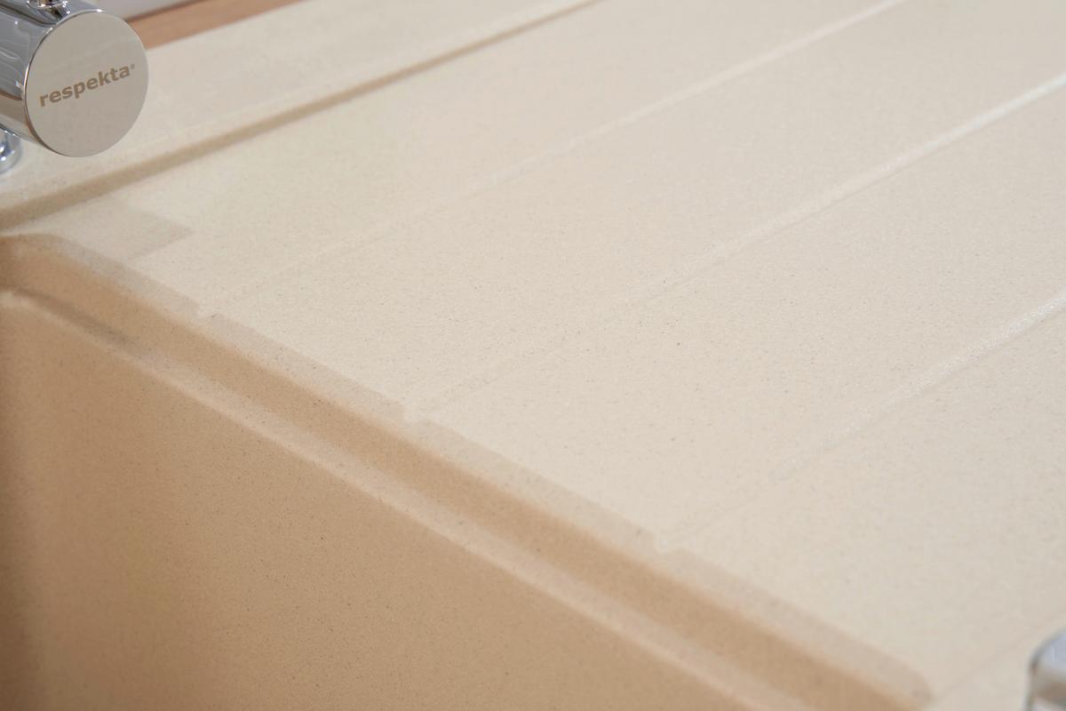 Granitspüle Seattle ca. 86x20x50 cm Beige - Beige, Trend, Stein (86/20/50cm) - Respekta