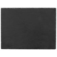 Servierplatte Stoney in Schwarz - Schwarz, MODERN, Kunststoff/Stein (40/30/0,7cm) - Zandiara