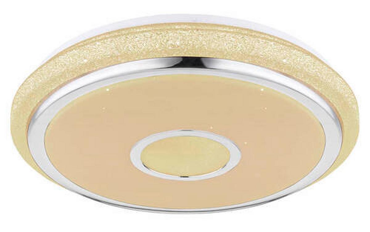 LED-DECKENLEUCHTE 48389-40 DANI - Chromfarben/Weiss, Basics, Kunststoff (50/9.5cm) - Globo