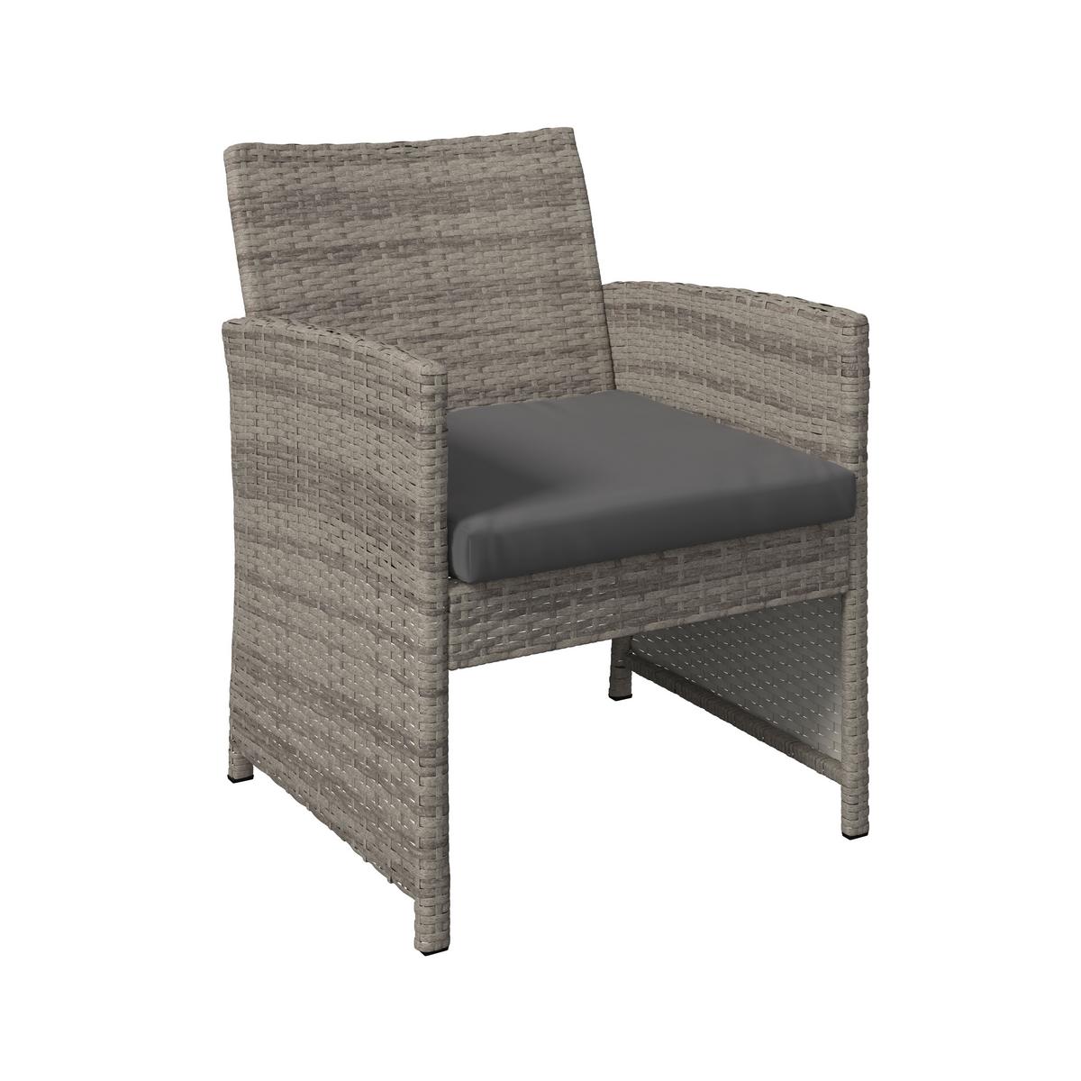 Kerti Garnitúra Michelle - világosszürke/antracit, Basics, műanyag/textil