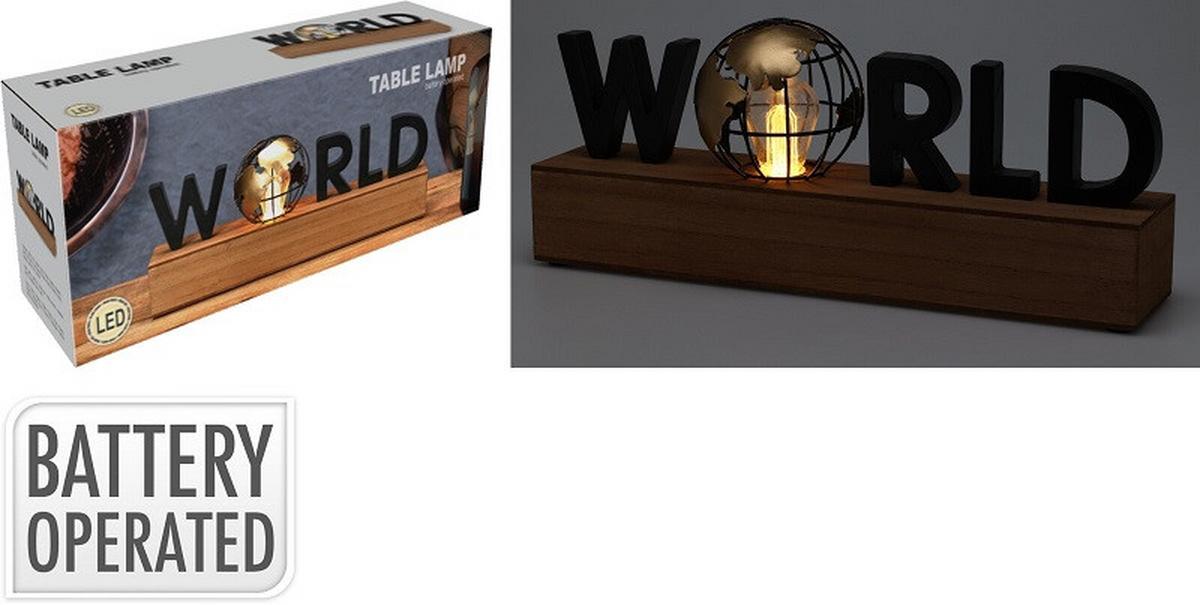 LED Díszlámpa World - (38/8/15cm)