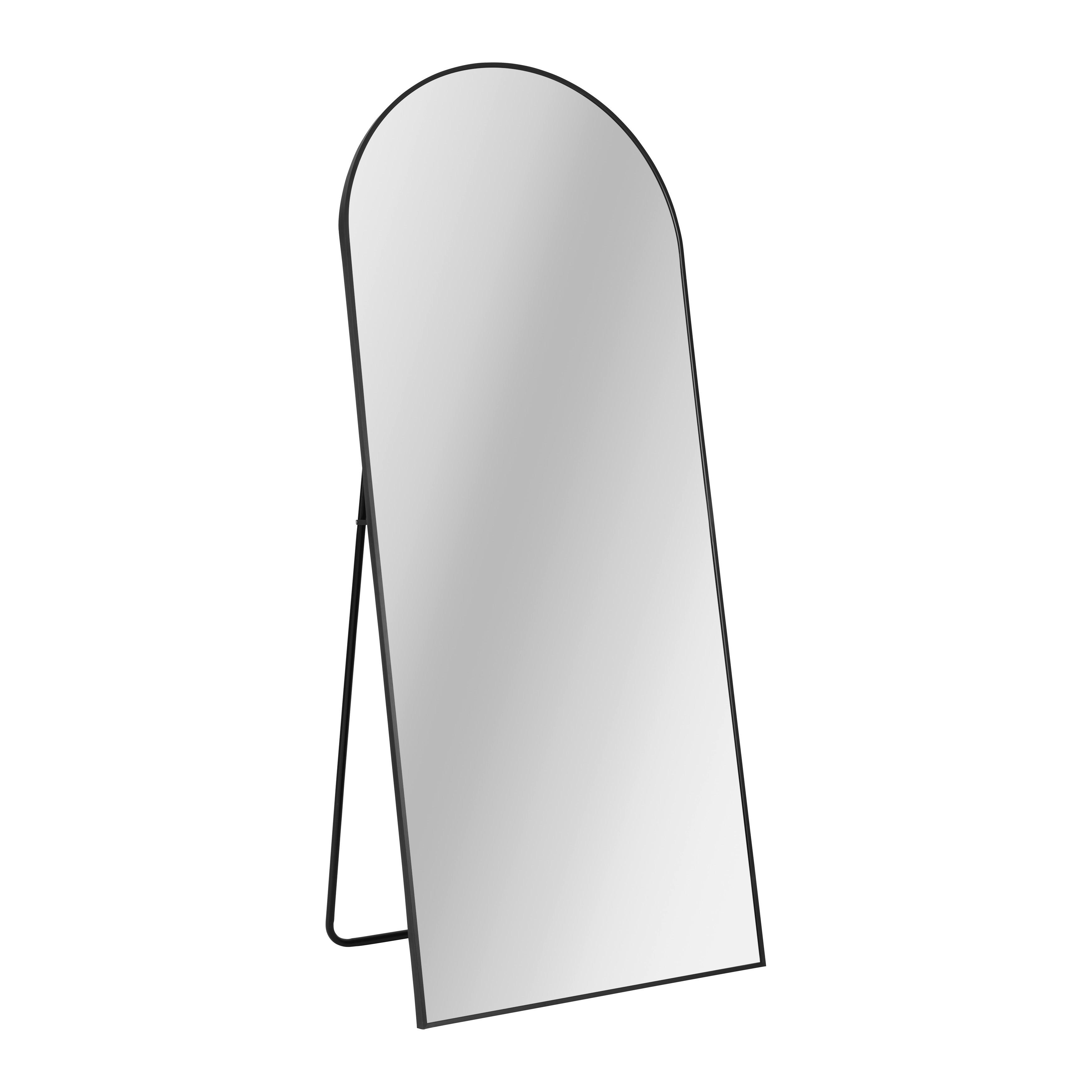 LUSTRO STOJĄCE BRITT - czarny, Modern, metal/szkło (70/170cm) - Mömax