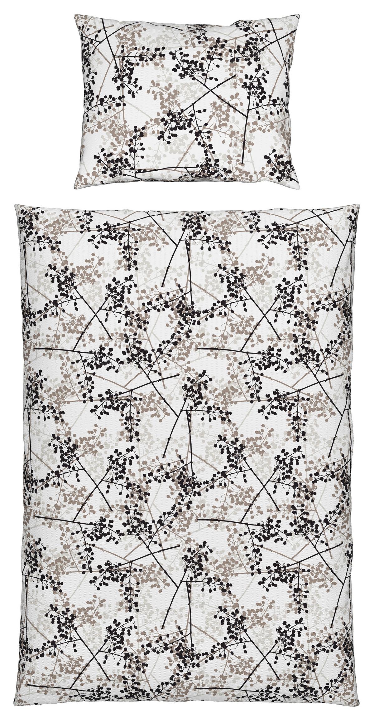 Ágyneműhuzat-garnitúra Margit - szürke, Konventionell, textil (140/200cm) - Modern Living