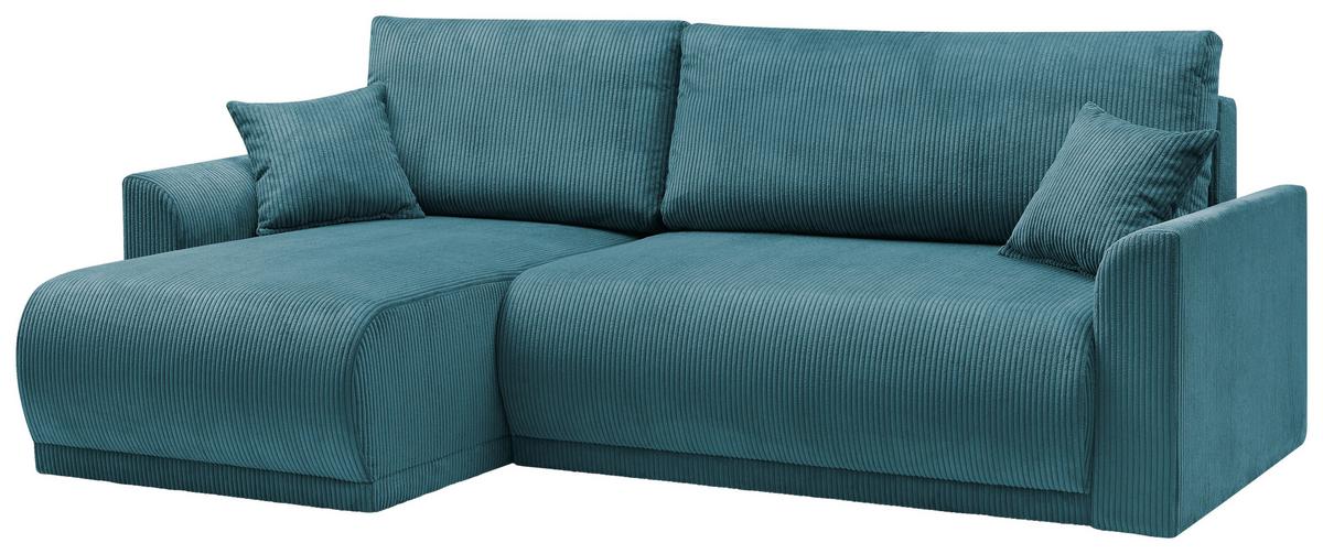 Kutna Garnitura Kim - tirkizna, Moderno, drvo (233/146cm) - Modern Living