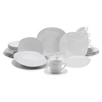 Kombinirani Servis Square, 30-Delni - bela, Basics, keramika - Creatable
