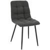 Stuhl Nino Dunkelgrau - Dunkelgrau/Schwarz, MODERN, Holz/Textil (45/88/54,5cm) - Based
