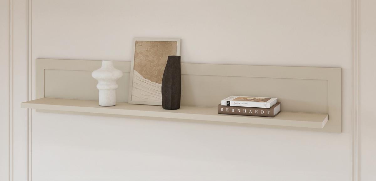 Falipolc Evora - kasmírszínű, Design, faalapú anyag (177/32/25,5cm)