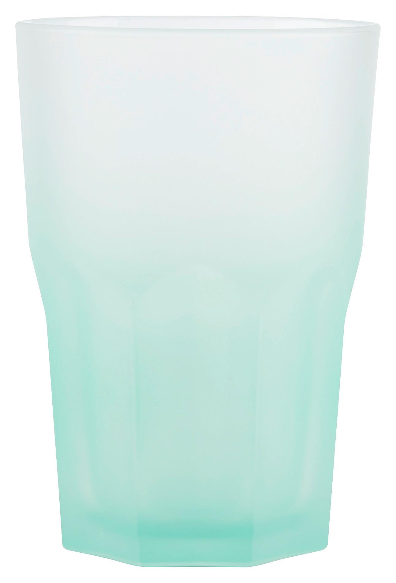 szklanka Sandy mix kolorów - jaskrawy róż/jasnozielony, Modern, szkło (0,40l) - Modern Living