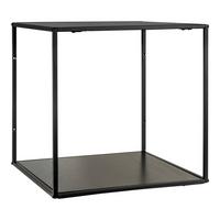 Wandregal Vita Wallshelf Schwarz - Schwarz, Design, Holz/Metall (36/36/36cm)