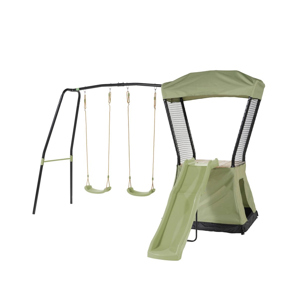 Igralna Hišica Exit Ivy, Zelena - črna/zelena, Konvencionalno, kovina/umetna masa (253/340/216cm) - EXIT Toys