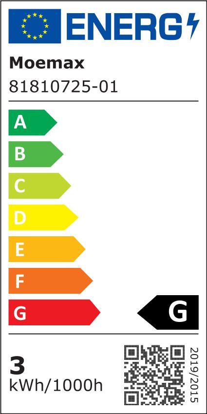 LED-Leuchtmittel max. 3 Watt, 5er Set - Weiss, Kunststoff (4,5/7,9cm) - Mömax