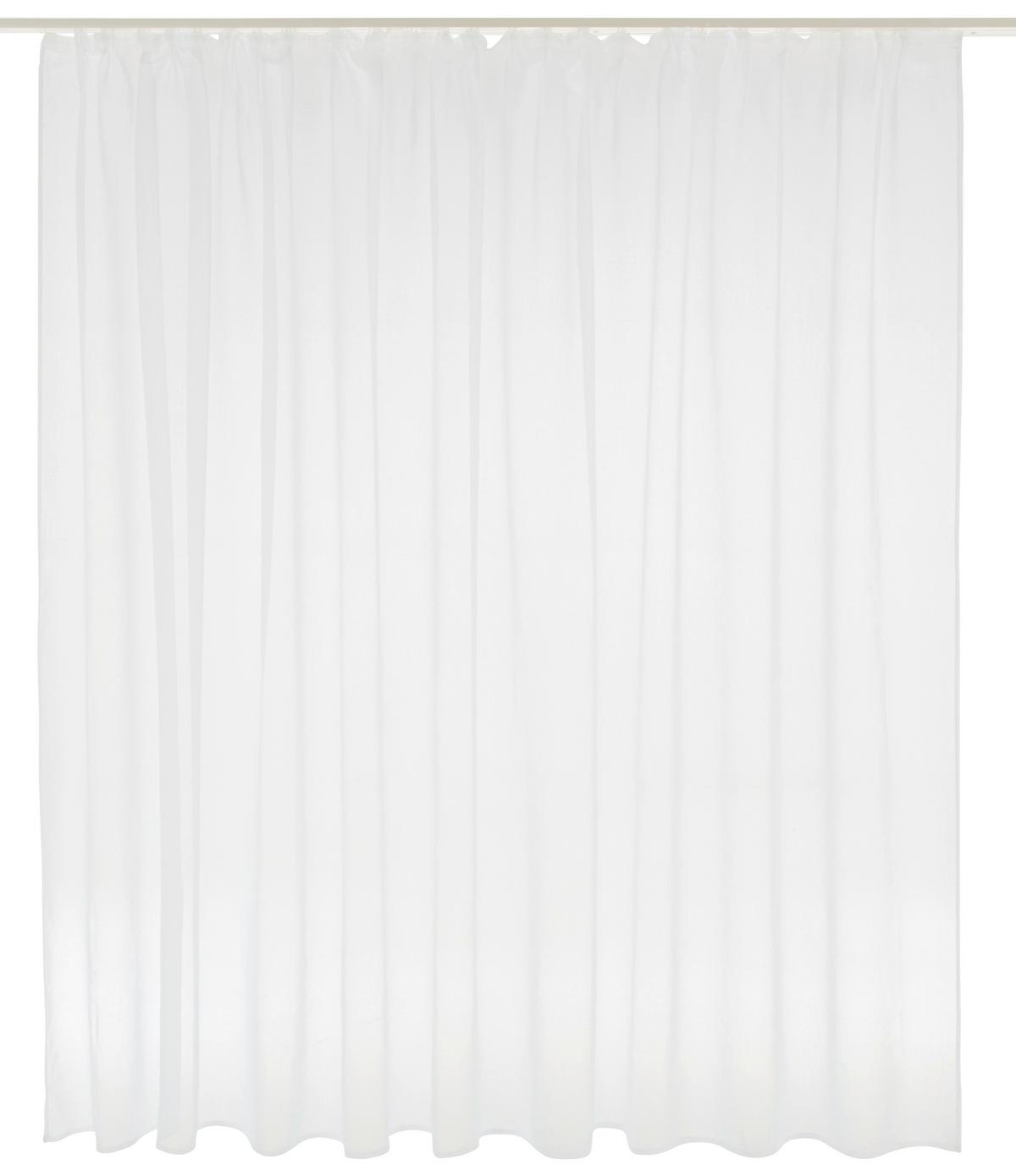 Draperie prefabricată Tosca - alb, textil (300/175cm) - Modern Living