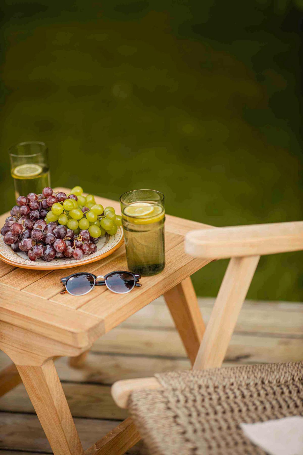 Loungesessel Eya - Braun/Teakfarben, Natur, Holz/Kunststoff (68/70/75cm) - Gardenson