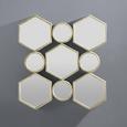 Wandspiegel Beni - Goldfarben, MODERN, Glas/Holzwerkstoff (88/85,5/6,5cm) - MÖMAX modern living