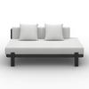 LOUNGEGARNITUR CHERRY - Hellgrau/Schwarz, MODERN, Kunststoff/Textil (265/73,5/265cm) - Bessagi Garden