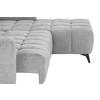 Wohnlandschaft Melbourne Grau - grå/svart, Modern, metall/trä (285/75-103/182cm) - Based