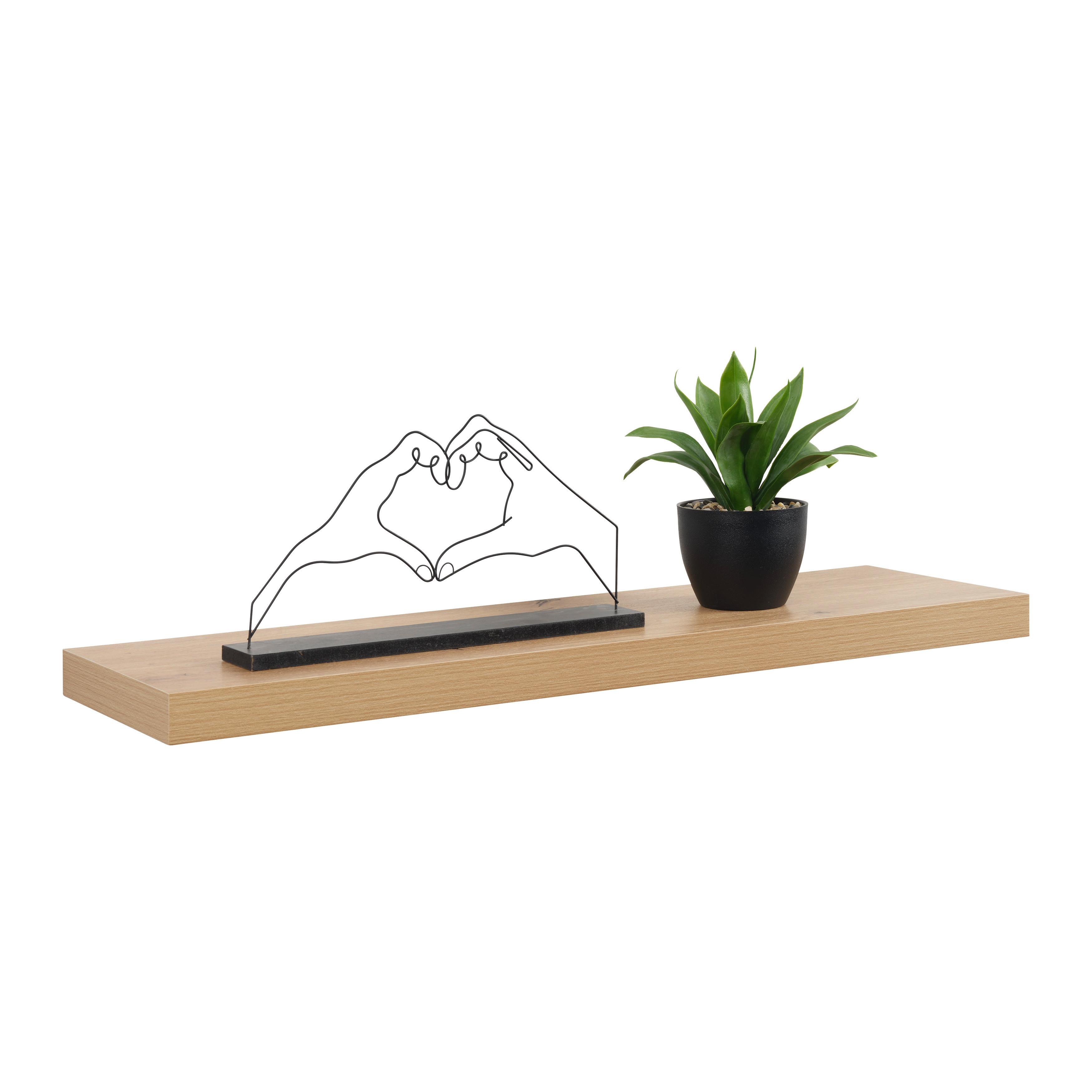 Wandboard Anja Eiche Artisan - Eiche Artisan, MODERN, Holzwerkstoff (80/3,8/23,5cm) - Mömax