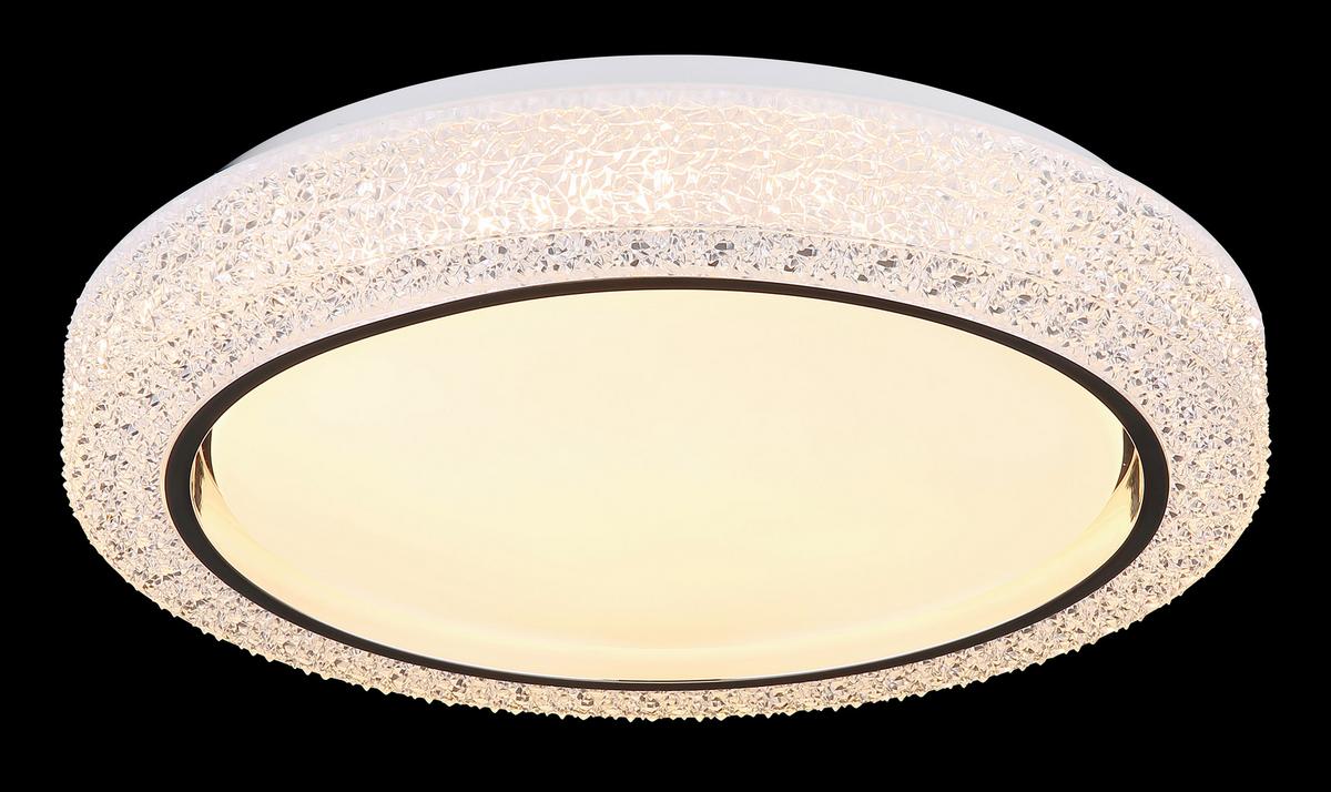 Stropna Led-svetilka Liami, S Sijalko - barve kroma/opal, Konvencionalno, kovina/umetna masa (40/8cm) - Globo