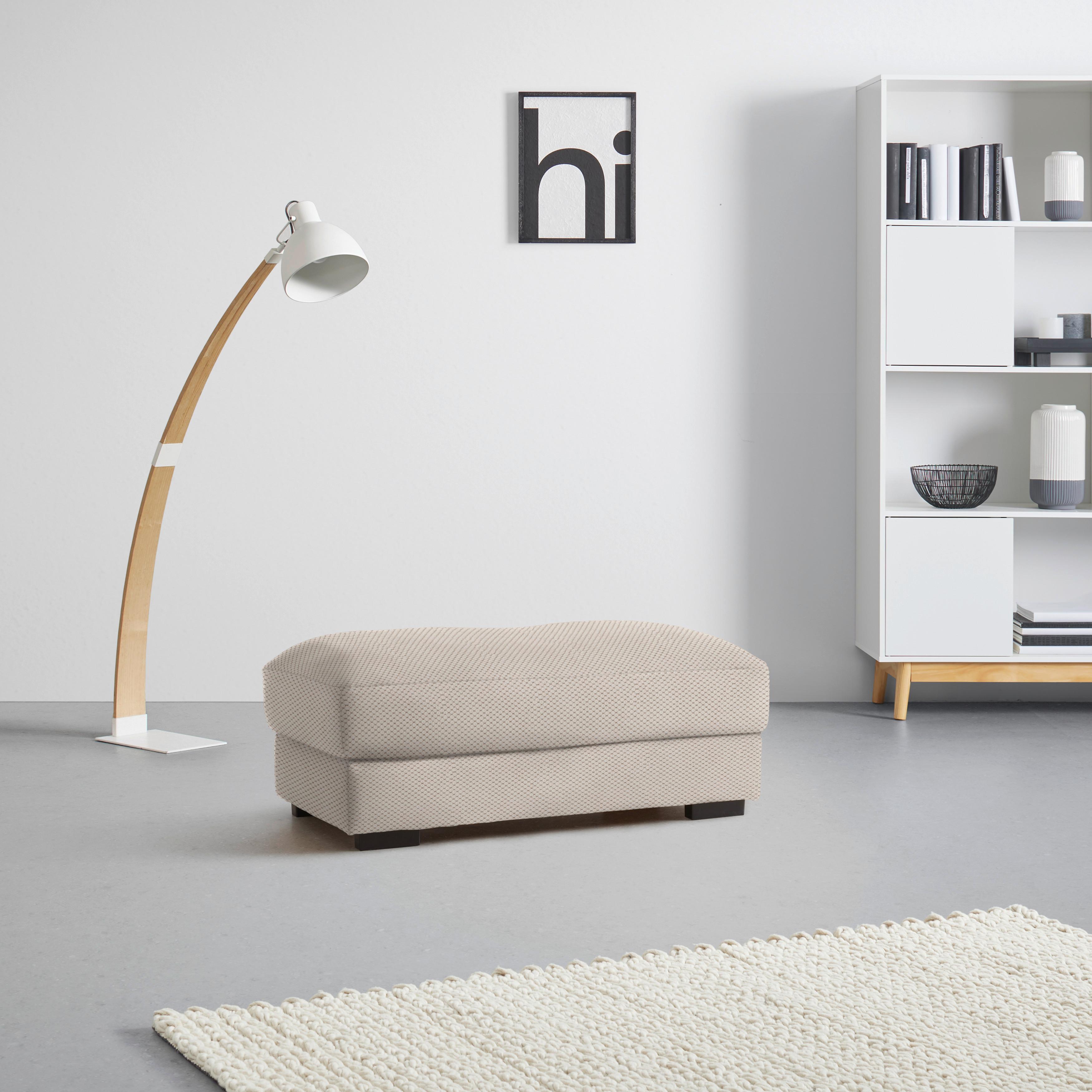 Hocker Pedro Creme - Beige, MODERN, Textil (60/46/110cm) - Mömax