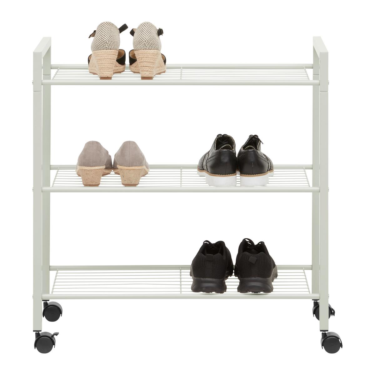 Cipőspolc Görgőkkel Lorelei - kasmírszínű, Modern, műanyag/fém (68/70/28cm) - Mömax