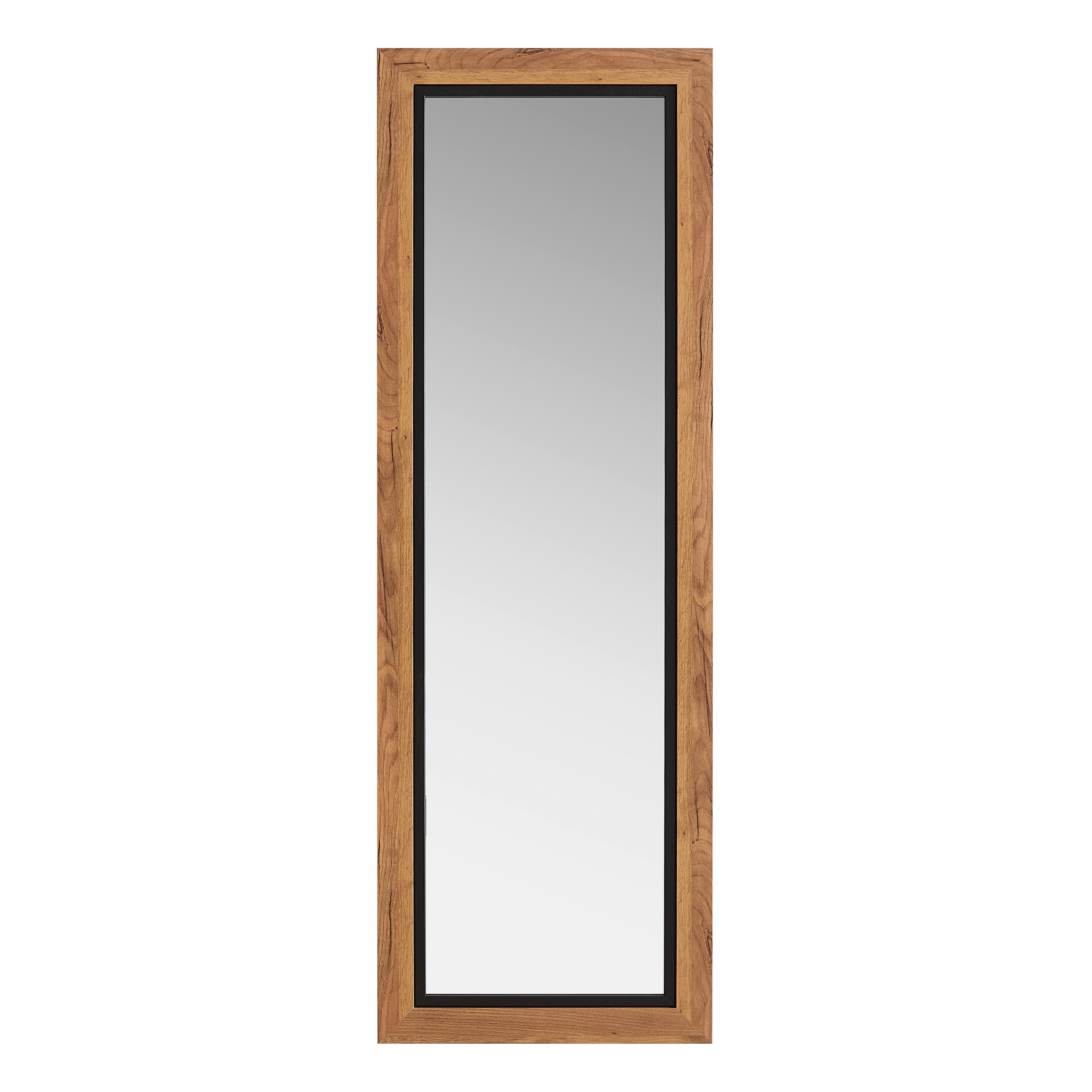 Wandspiegel Forest in Eichefarben - Eichefarben, MODERN, Glas/Holzwerkstoff (55/165cm) - Mömax