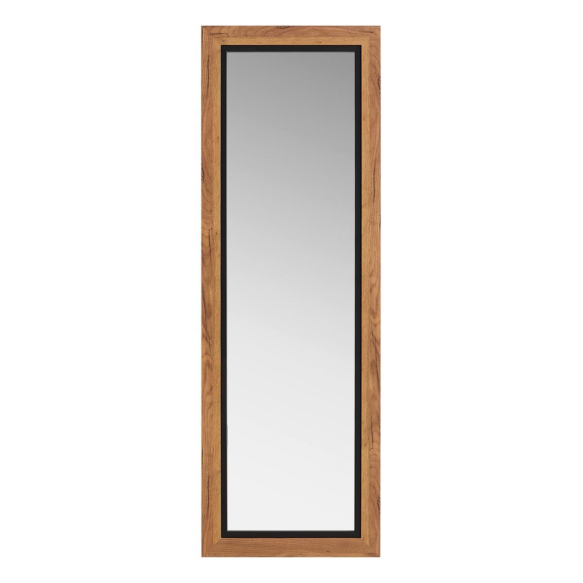Wandspiegel Forest in Eichefarben - Eichefarben, MODERN, Glas/Holzwerkstoff (55/165cm) - Mömax