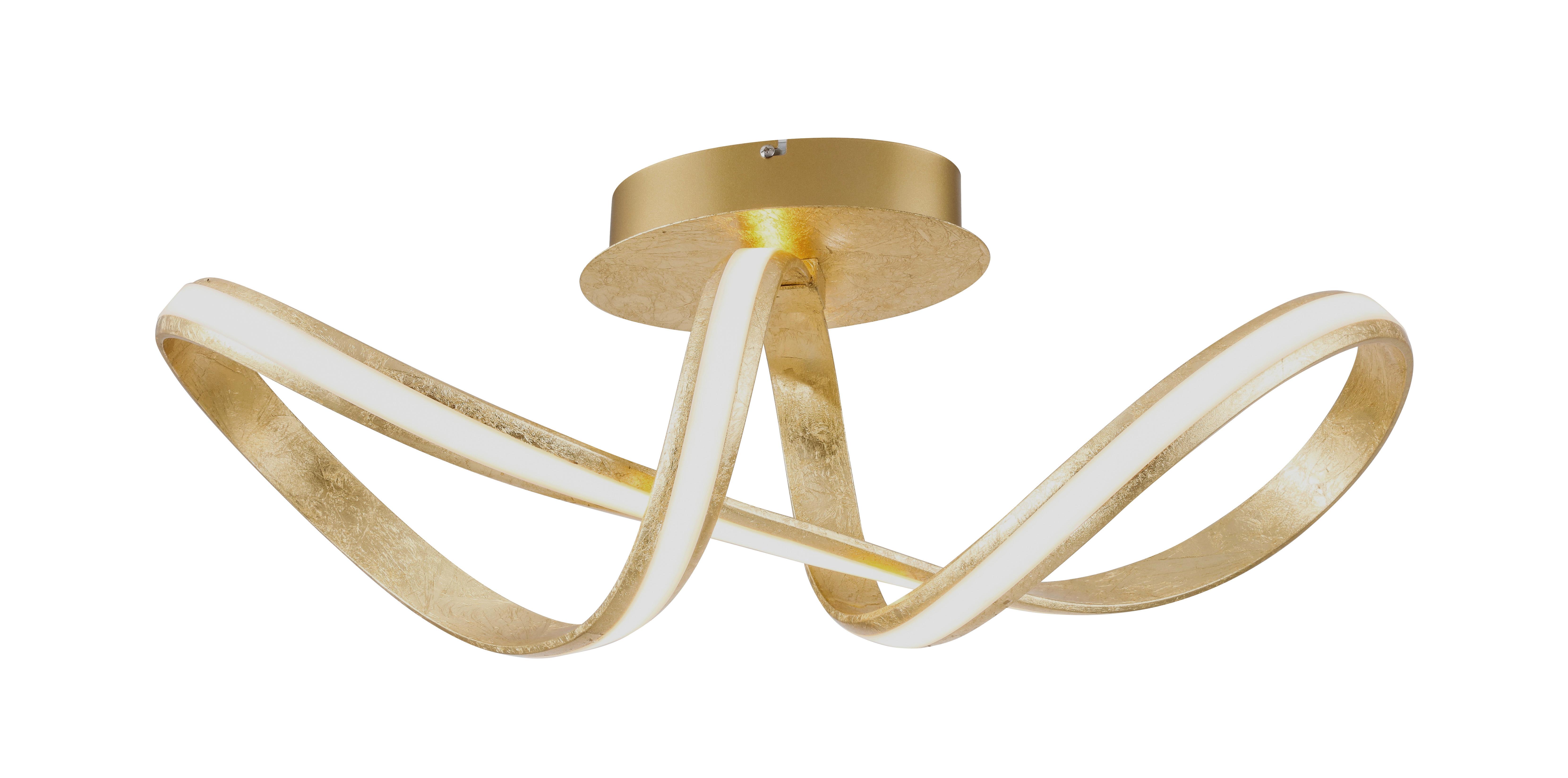 LAMPA SUFITOWA LED 8331-12 MELINDA - kolor złoty, Design, tworzywo sztuczne/metal (64/24/24,5cm) - Paul Neuhaus