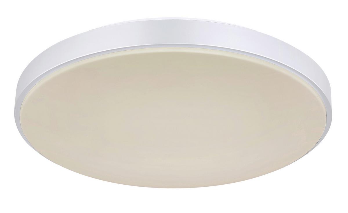Led Stropna Svjetiljka 41/6 Cm - bijela/srebrne boje, Basics, metal/plastika (41/6cm) - Globo