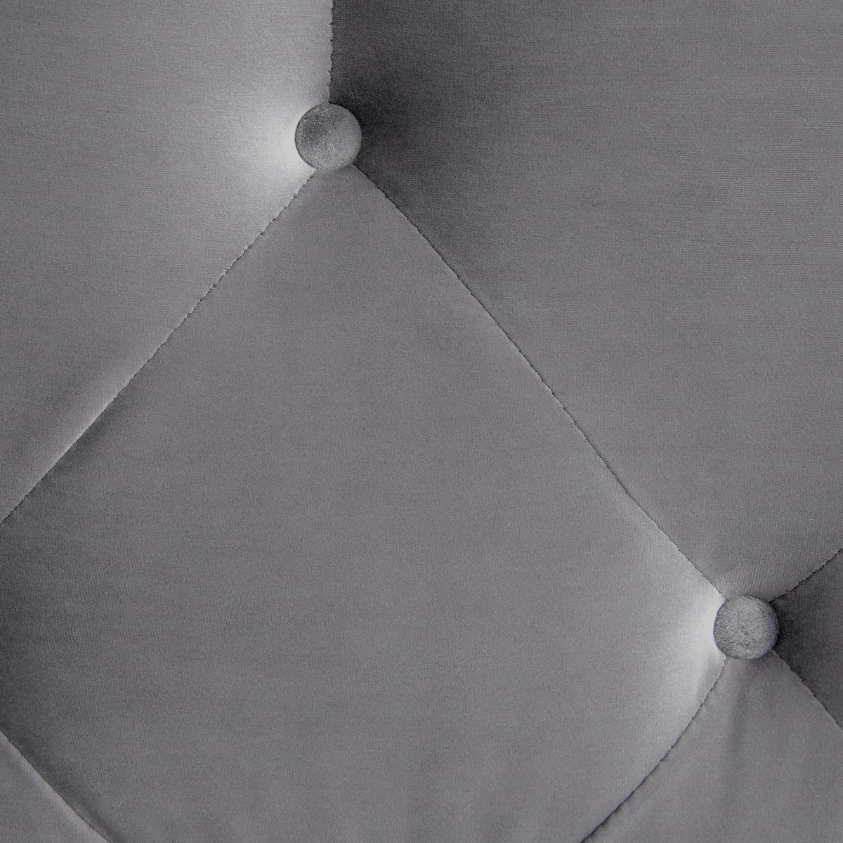 Sofa Linus Hellgrau Samt - Goldfarben/Hellgrau, MODERN, Holz/Textil (148/95/93cm) - Bessagi Home