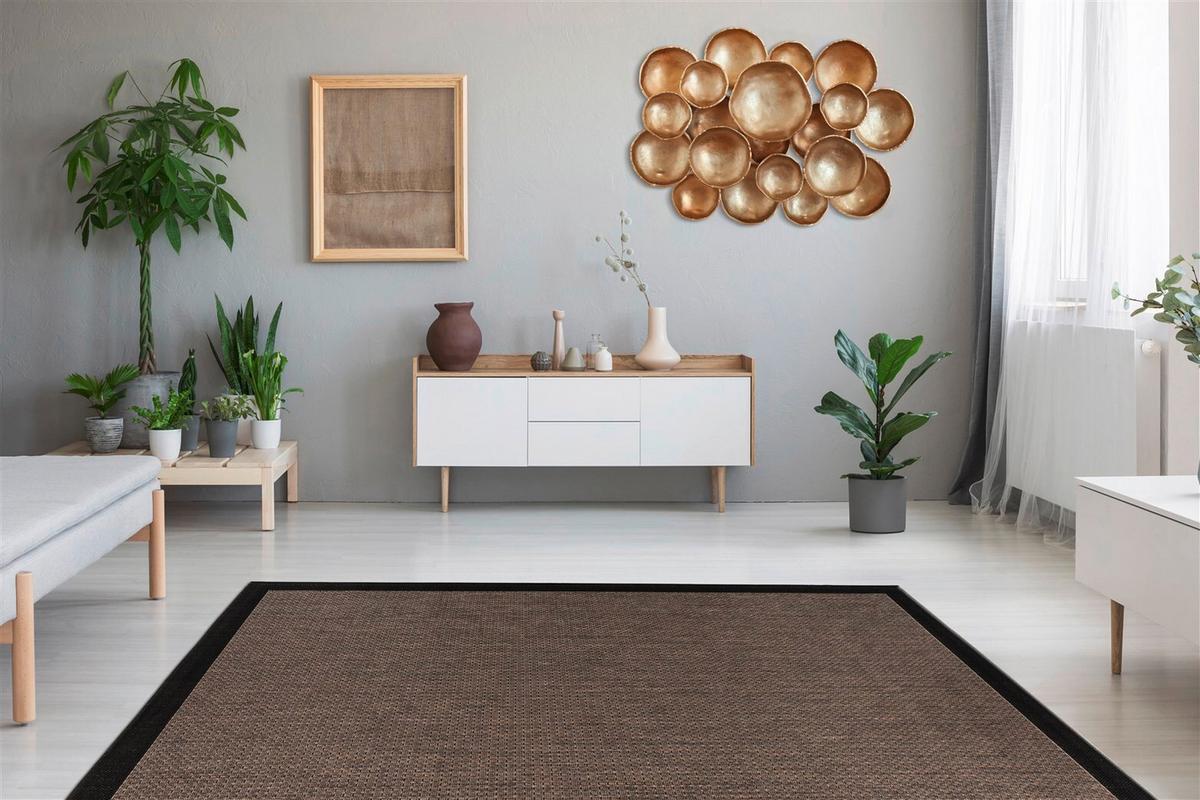 FLACHWEBETEPPICH SPLASH 100 GRAU / BRAUN - Braun/Grau, Konventionell, Textil (160/230cm) - Kayoom