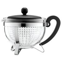 Teekanne Bodum Chamboard Schwarz ca. 1l - Schwarz, KONVENTIONELL, Glas (17/15/17cm) - Bodum