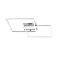 Deckenleuchte 75538 Palmaves 1 Weiss - Weiss/Nickelfarben, Basics, Kunststoff/Metall (66,5/41,5/6cm) - Eglo