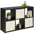 Raumteiler in Schwarz - Schwarz, MODERN, Holzwerkstoff/Kunststoff (111/68/34cm) - Modern Living Raumteiler in Schwarz - Schwarz, MODERN, Holzwerkstoff/Kunststoff (111/68/34cm) - Modern Living