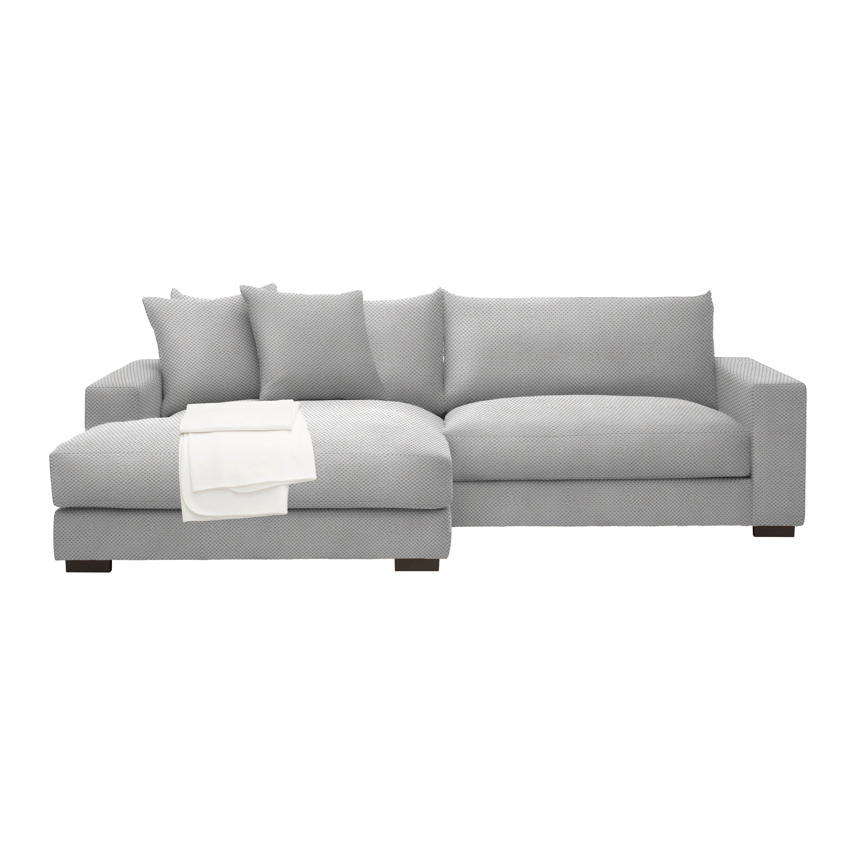 Ecksofa Pedro Hellgrau - Hellgrau, MODERN, Textil (180/83/265cm) - Mömax