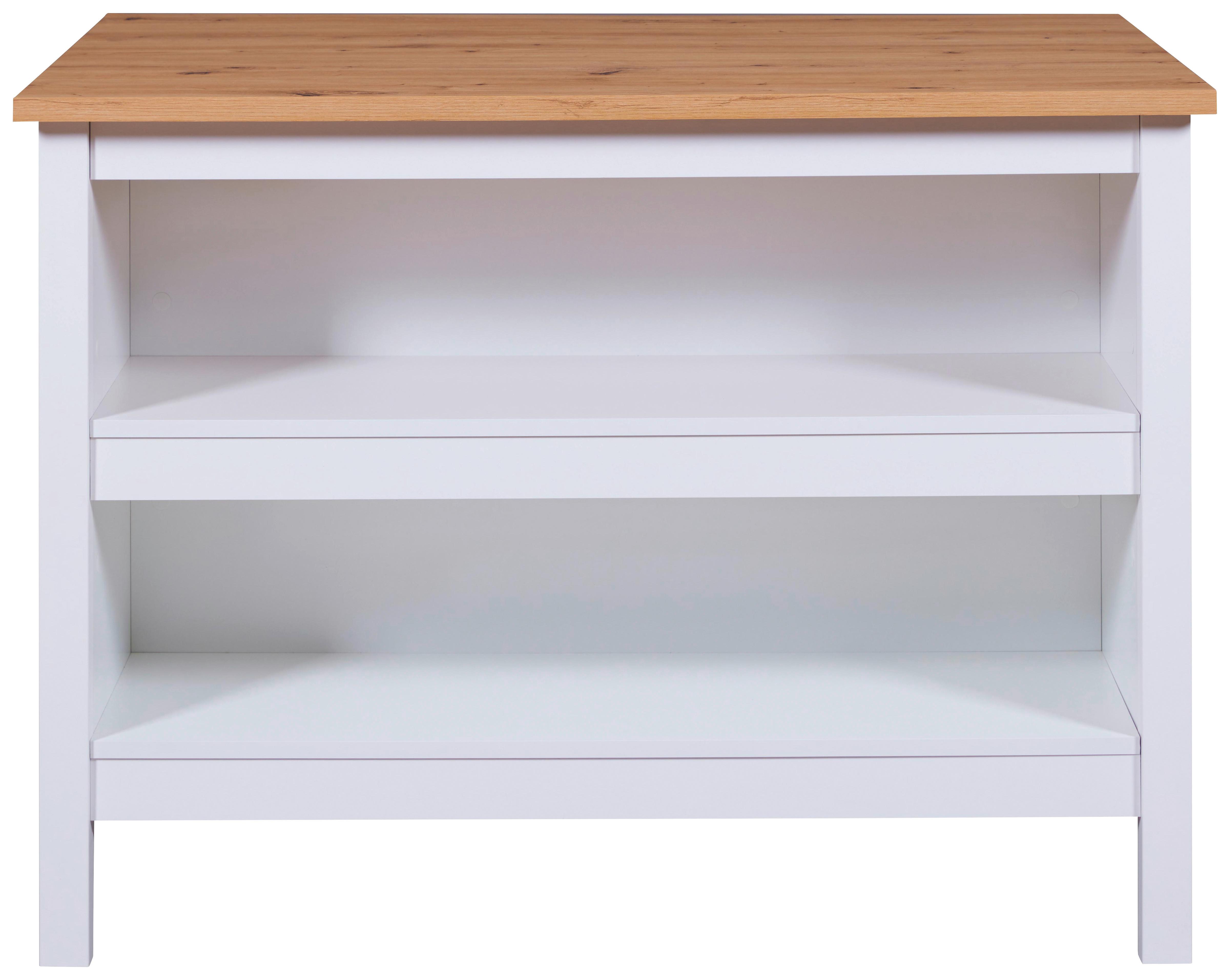 Konyhasziget Julina - Artisan tölgy/fehér, Trend, faalapú anyag (124/92/75cm)