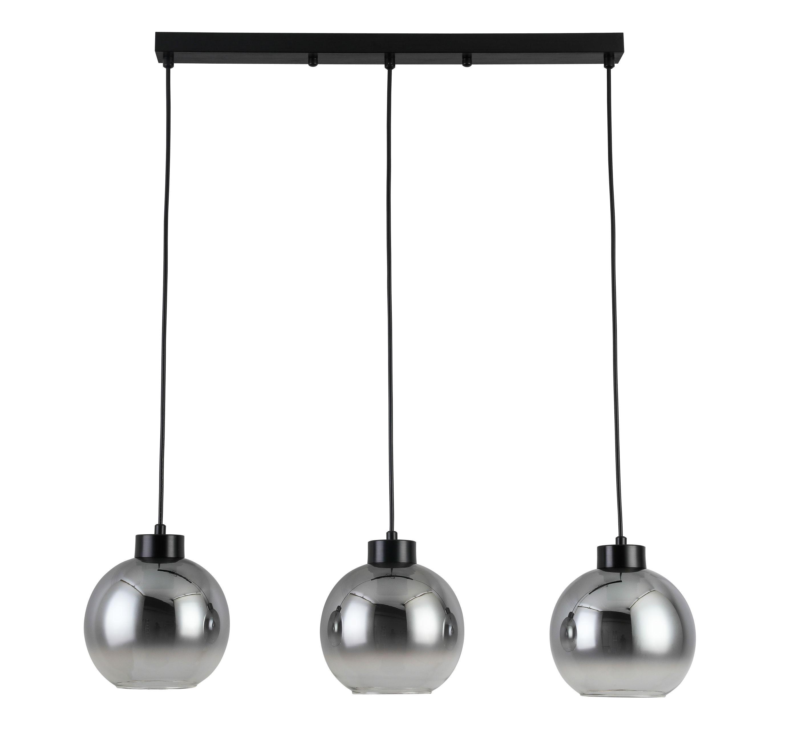 LAMPA WISZĄCA SMOKEY - antracytowy/kolor chromowy, Lifestyle, metal/szkło (72/18/120cm) - Dieter Knoll