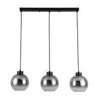 LAMPA WISZĄCA SMOKEY - antracytowy/kolor chromowy, Lifestyle, metal/szkło (72/18/120cm) - Dieter Knoll