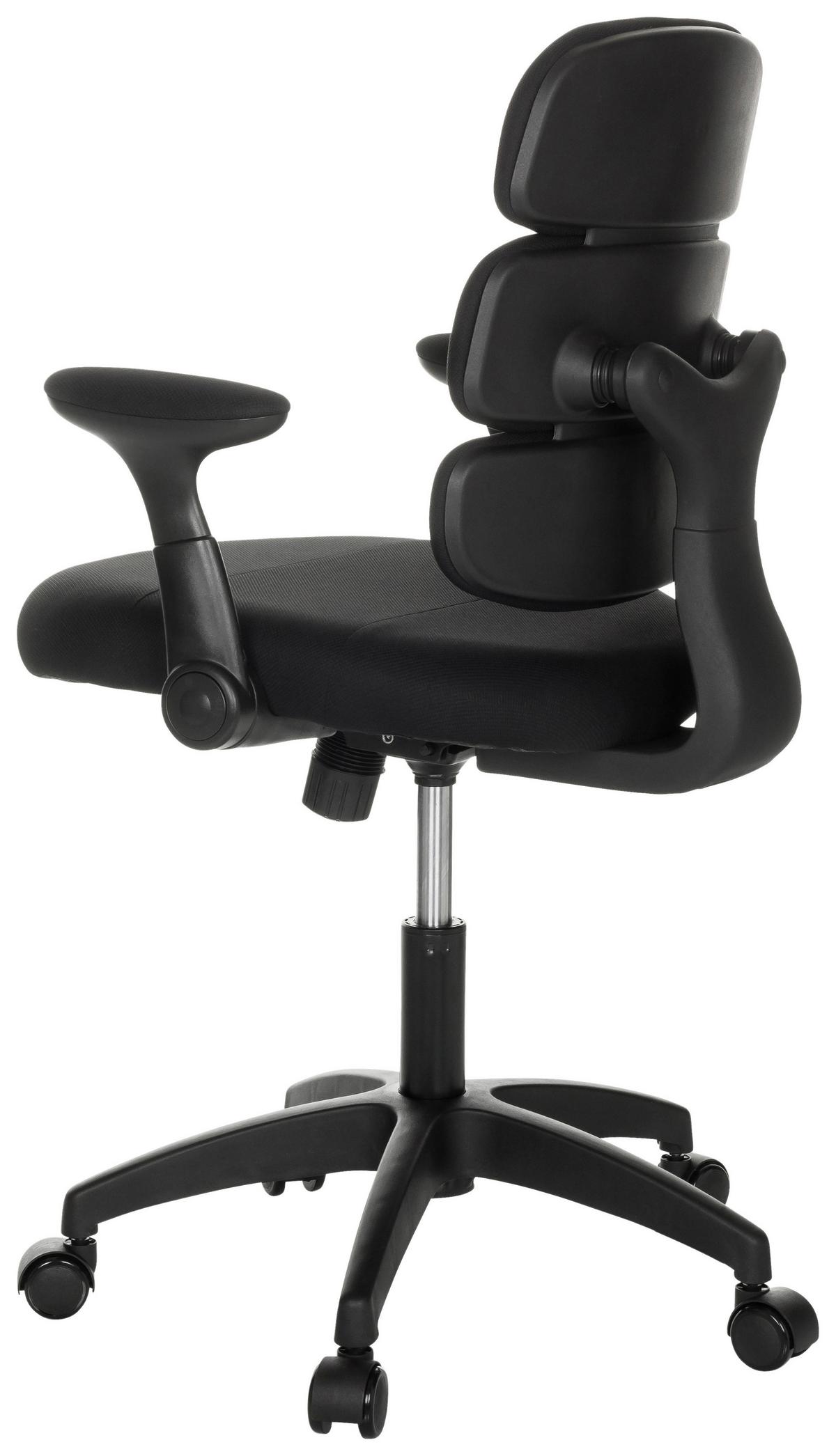 Mladinski Vrtljivi Stol Kid Ergolino B, Črna - črna, Basics, umetna masa/tekstil (62/86-97/62cm) - MID.YOU