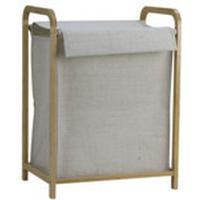 Košara Za Rublje Nuxio - prirodne boje/bež, Moderno, karton/drvo (45/31/62cm) - Mömax