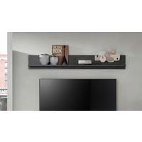 Wandboard Jam ca. 140x20x15 cm Anthr./Natur - Anthrazit/Naturfarben, Design, Holzwerkstoff (140/20/15cm) - MID.YOU