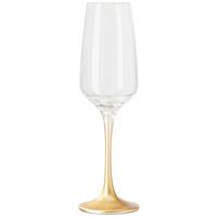 Sektglas Leo in Goldfarben ca. 195ml - Goldfarben, Romantik / Landhaus, Glas (6,5/21,5cm) - Modern Living