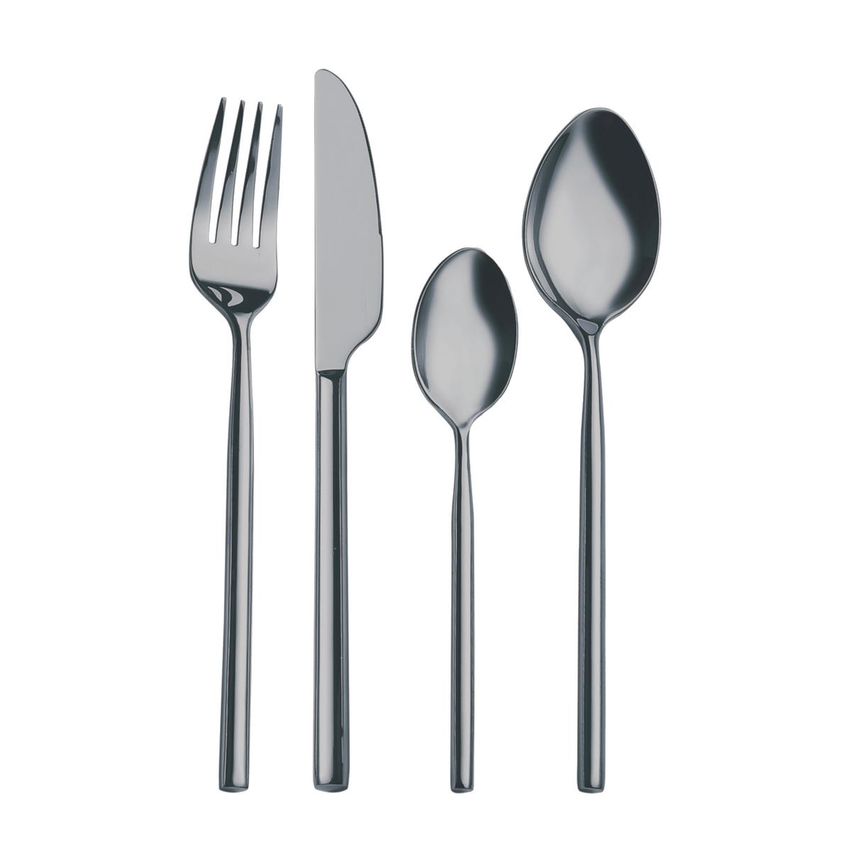Evőeszközkészlet Shine - szürke, Lifestyle, fém - Mömax