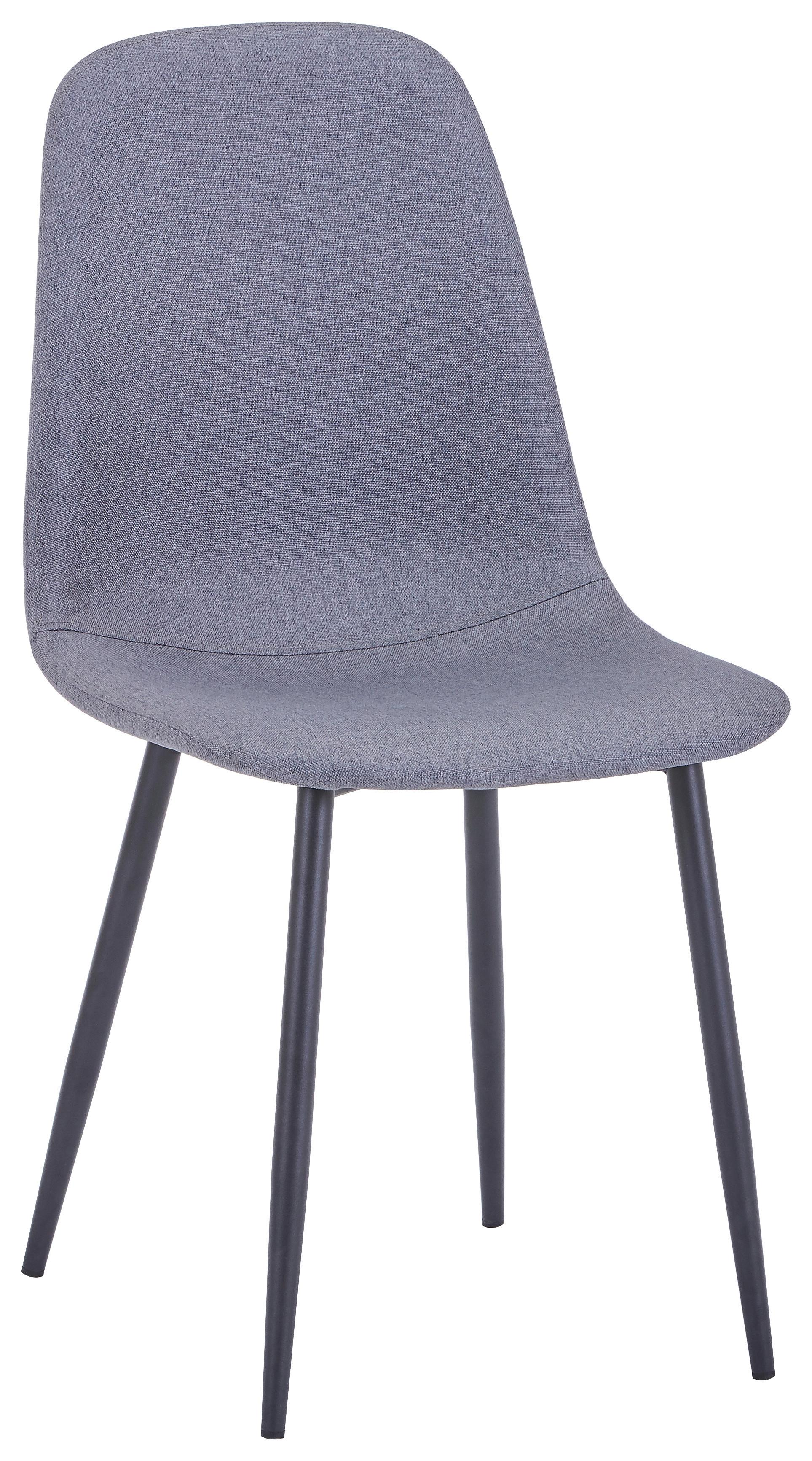 Stol Dana - temno siva/črna, Trendi, kovina/tekstil (44/87/54cm) - Mömax