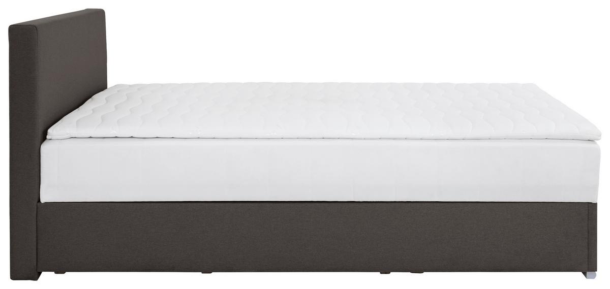 Tapecirani Krevet Cosi - boje kroma/antracit, Konvencionalno, drvo/metal (120/200cm)