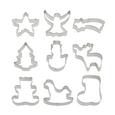 Ausstechform Mix Silber - Silberfarben, Metall (42/37/7cm) - Homeware