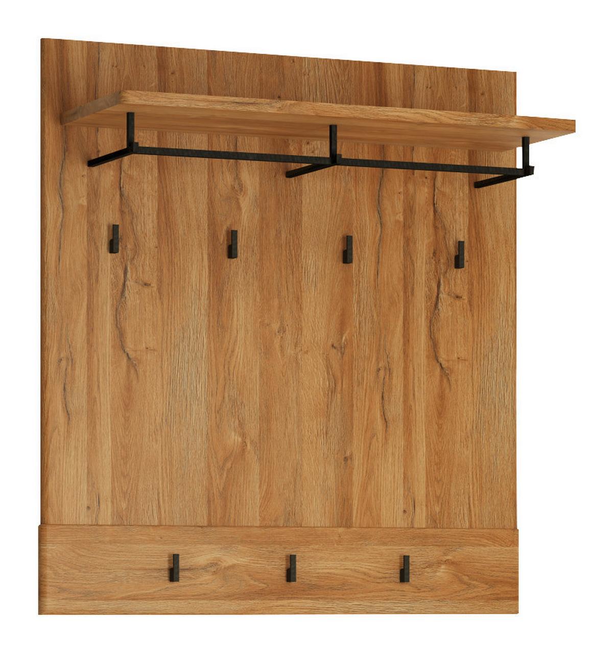 Panou cuier CORTINA - culoare lemn stejar, Trend, material pe bază de lemn (92,8/101/32,5cm) - Modern Living