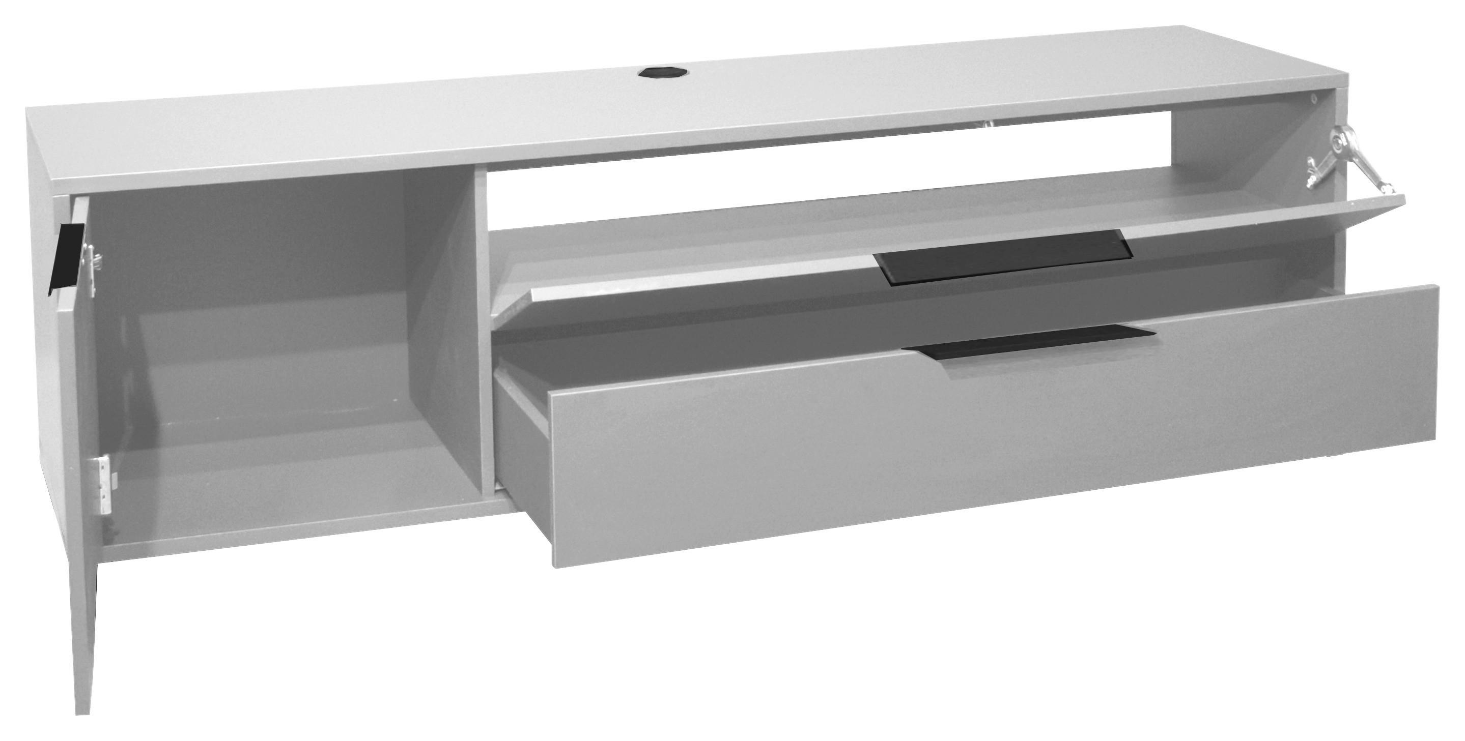 Lowboard in Grau - Grau, MODERN (168/47cm) - Premium Living