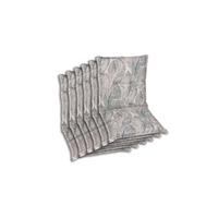 Sesselauflagenset Grau/Beige, 6-teilig - Beige/Grau, Basics, Textil (50/7/100cm)
