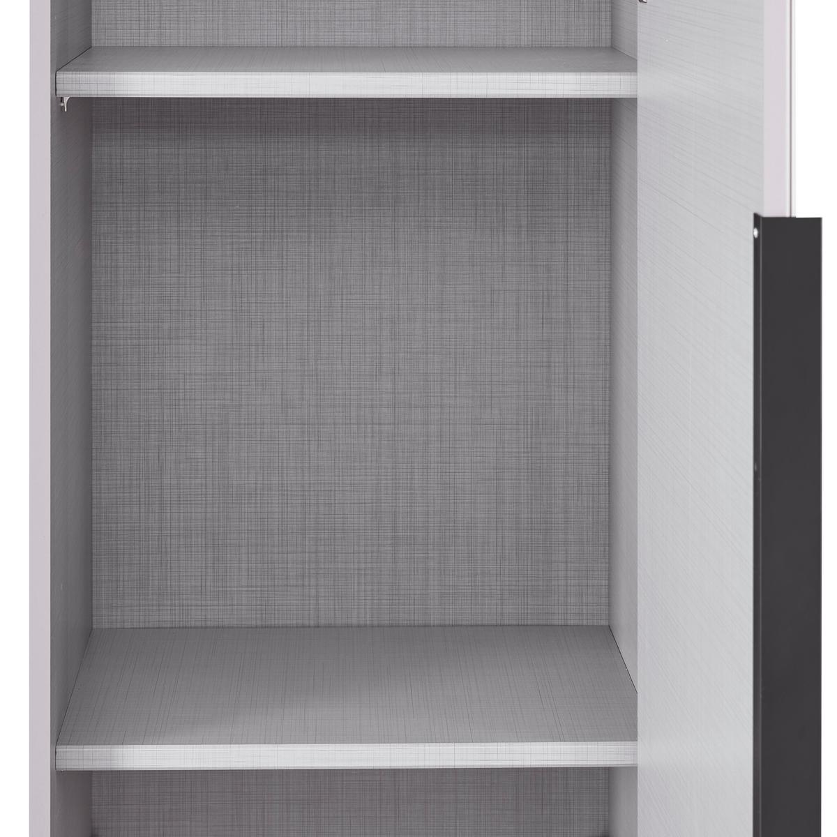 Ormar S Klasičnim Vratima New York - sahara/siva, Konvencionalno, staklo/drvni materijal (45/236/40cm) - Premium Living