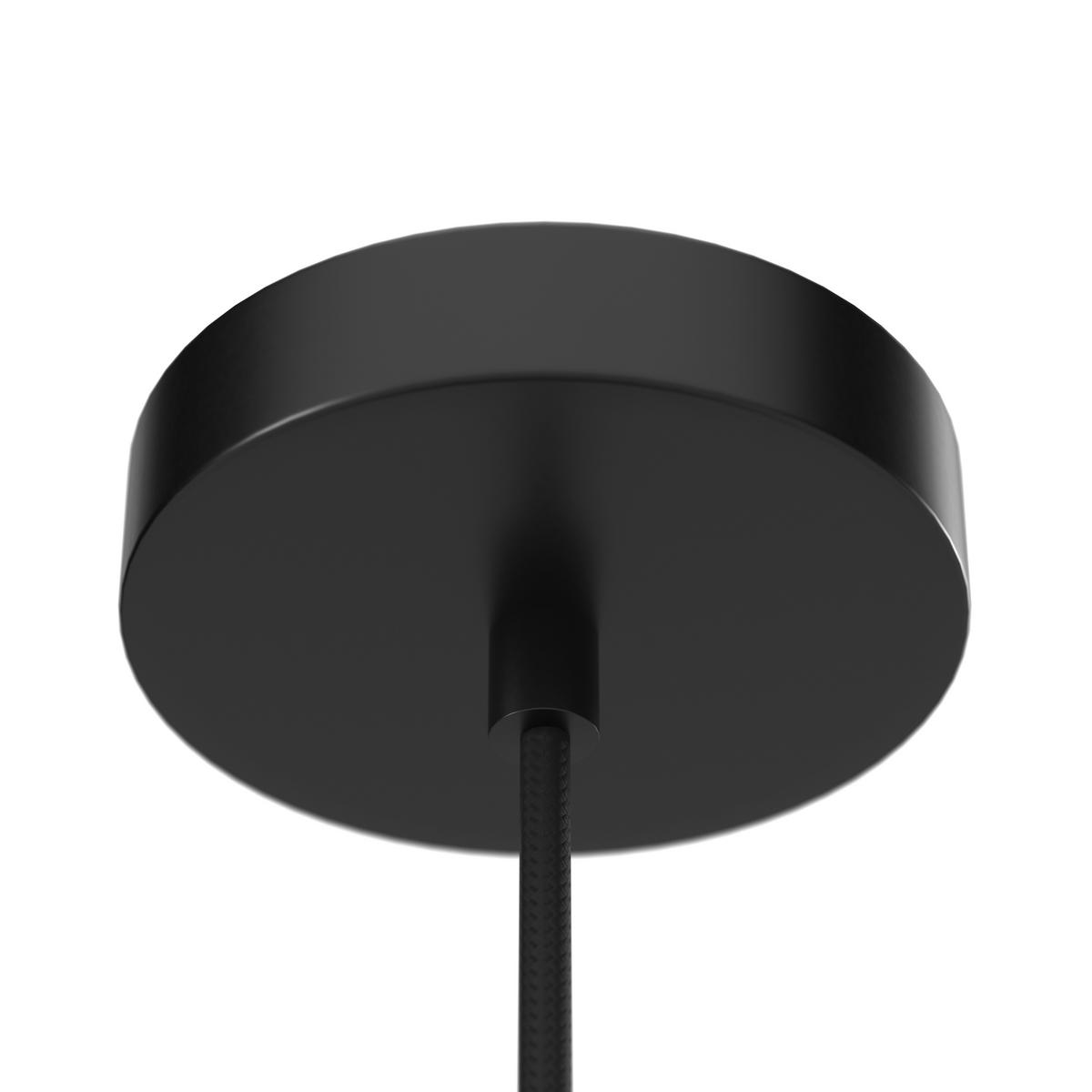 Hängeleuchte Luca Weiß Baumwolle max. 40 Watt - Weiß, MODERN, Textil/Metall (80/166/80cm) - Bessagi Garden